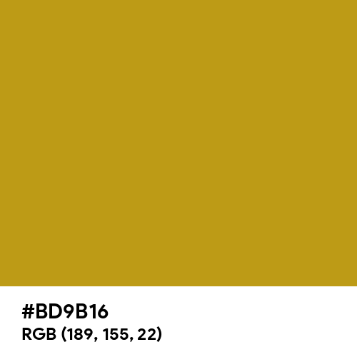Gold Foil (Hex code: BD9B16) Thumbnail