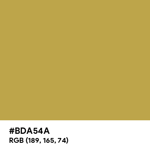 Brass (Hex code: BDA54A) Thumbnail