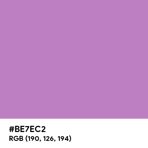 African Violet (Hex code: BE7EC2) Thumbnail