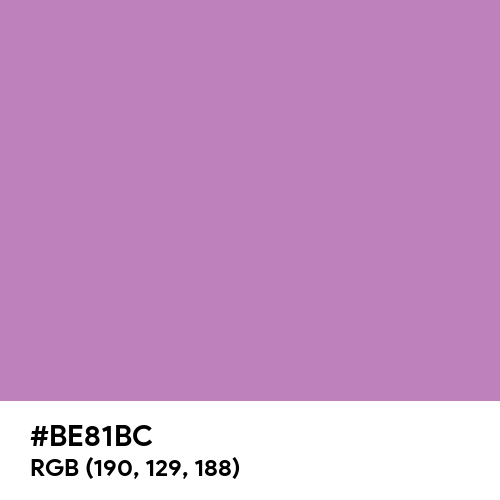 African Violet (Hex code: BE81BC) Thumbnail