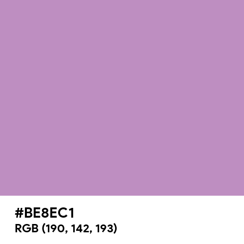 African Violet (Hex code: BE8EC1) Thumbnail