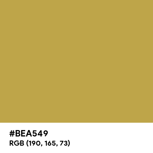 Brass (Hex code: BEA549) Thumbnail