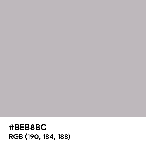 Gray (X11) (Hex code: BEB8BC) Thumbnail