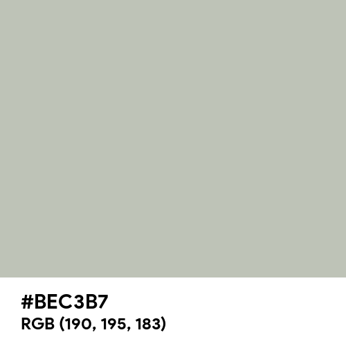 Gray (X11) (Hex code: BEC3B7) Thumbnail