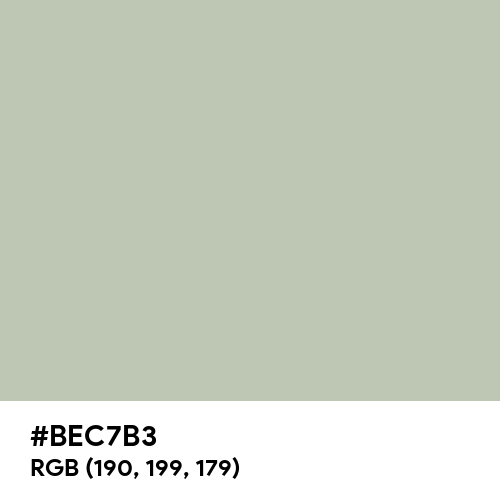Gray (X11) (Hex code: BEC7B3) Thumbnail