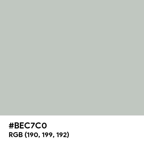 Silver Sand (Hex code: BEC7C0) Thumbnail