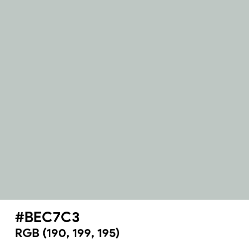 Silver Sand (Hex code: BEC7C3) Thumbnail