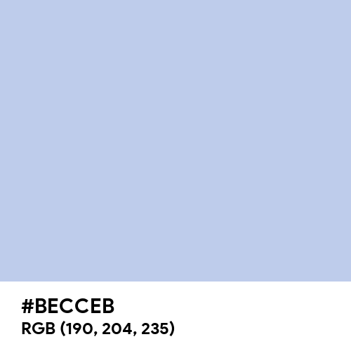 Periwinkle (Crayola) (Hex code: BECCEB) Thumbnail