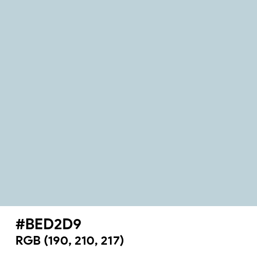 Columbia Blue (Hex code: BED2D9) Thumbnail