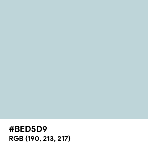 Columbia Blue (Hex code: BED5D9) Thumbnail