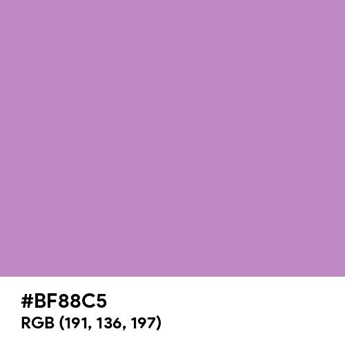 African Violet (Hex code: BF88C5) Thumbnail