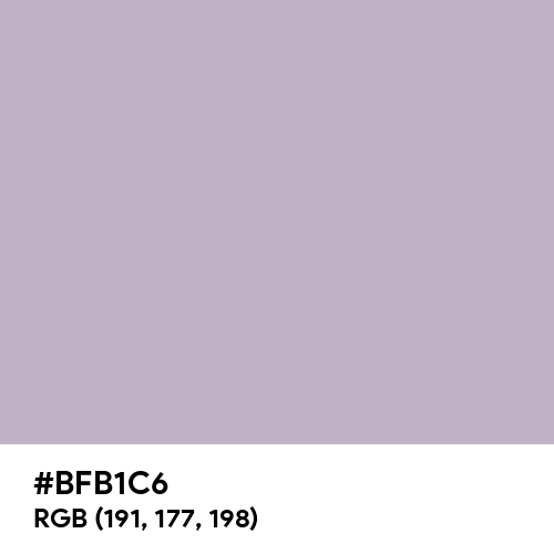Gray (X11) (Hex code: BFB1C6) Thumbnail