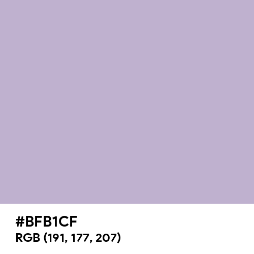 Lavender Gray (Hex code: BFB1CF) Thumbnail
