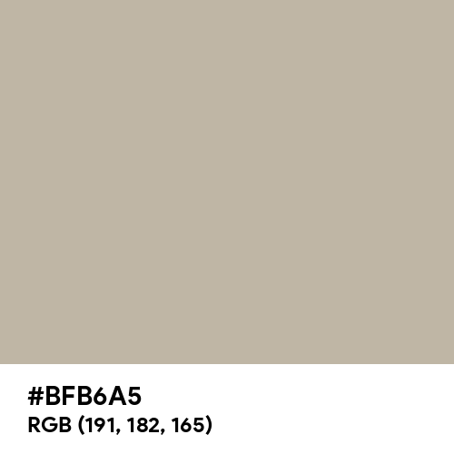 Silver Pink (Hex code: BFB6A5) Thumbnail