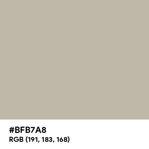 Silver Pink (Hex code: BFB7A8) Thumbnail