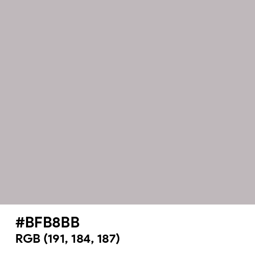 Gray (X11) (Hex code: BFB8BB) Thumbnail