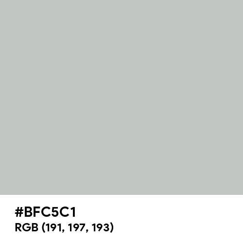Silver Sand (Hex code: BFC5C1) Thumbnail