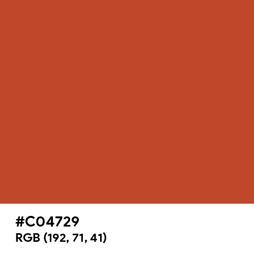 Dark Pastel Red (Hex code: C04729) Thumbnail