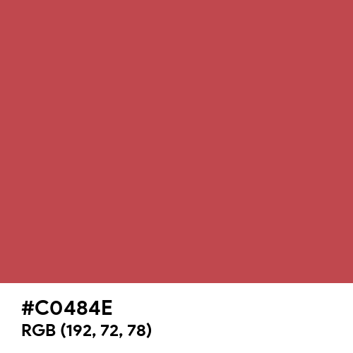 Girly Red (Hex code: C0484E) Thumbnail