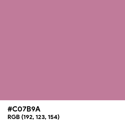 Dark Venetian Pink (Hex code: C07B9A) Thumbnail