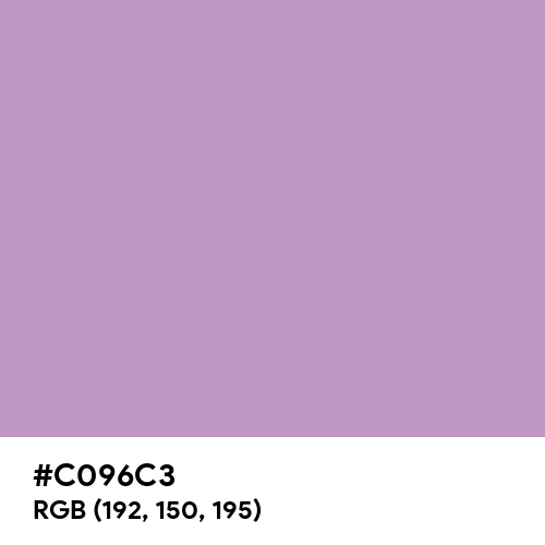 Pastel Violet (Hex code: C096C3) Thumbnail