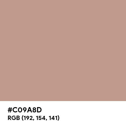 Rosy Brown (Hex code: C09A8D) Thumbnail