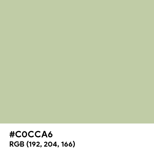 Dark Vanilla (Hex code: C0CCA6) Thumbnail