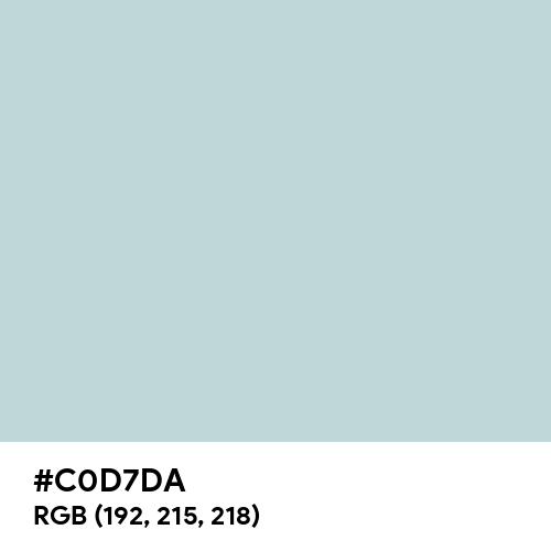 Columbia Blue (Hex code: C0D7DA) Thumbnail