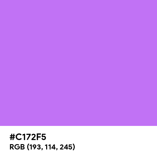 Lavender (Floral) (Hex code: C172F5) Thumbnail