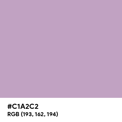 Lilac (Hex code: C1A2C2) Thumbnail