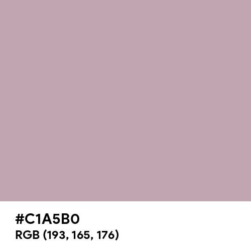 Silver Pink (Hex code: C1A5B0) Thumbnail
