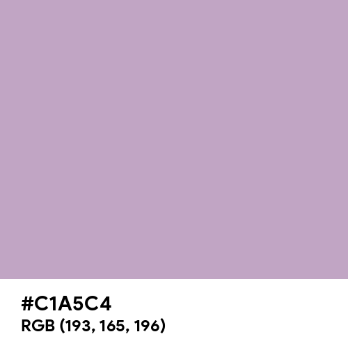 Lilac (Hex code: C1A5C4) Thumbnail