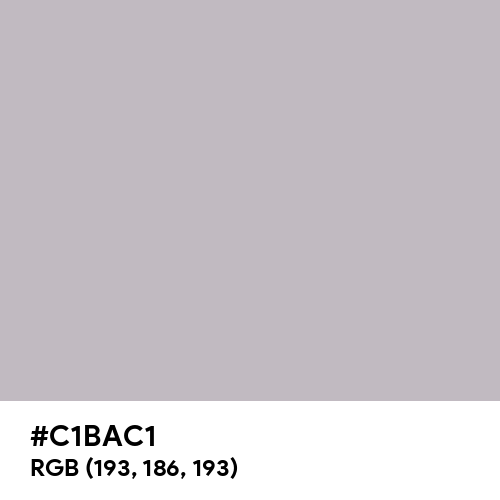 Gray (X11) (Hex code: C1BAC1) Thumbnail