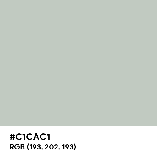Silver Sand (Hex code: C1CAC1) Thumbnail