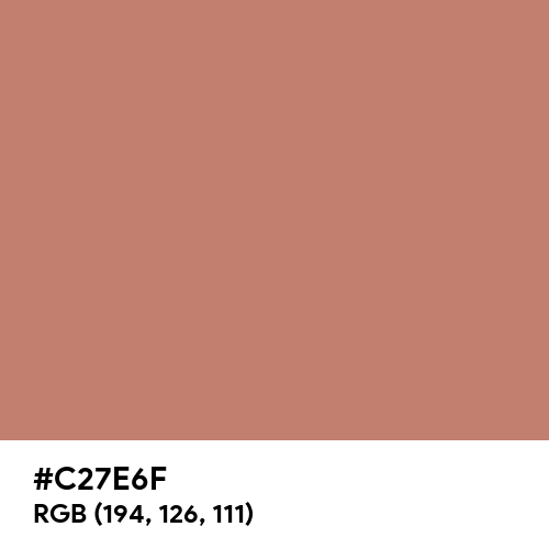 Cedar Red (Hex code: C27E6F) Thumbnail
