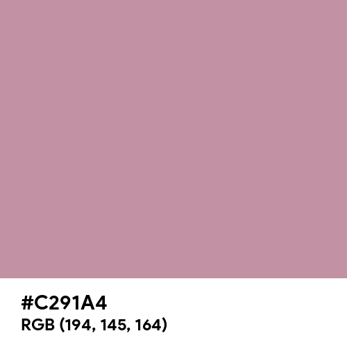 Dusty Pink (Hex code: C291A4) Thumbnail
