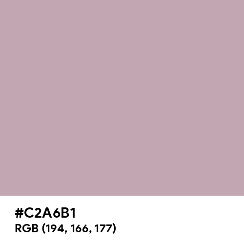Silver Pink (Hex code: C2A6B1) Thumbnail