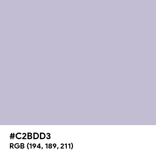 Lavender Gray (Hex code: C2BDD3) Thumbnail