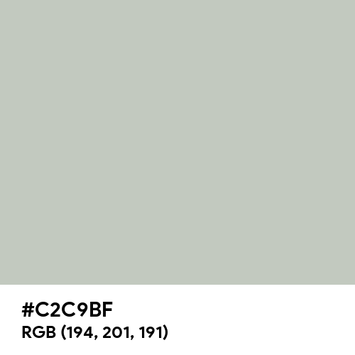 Silver Sand (Hex code: C2C9BF) Thumbnail