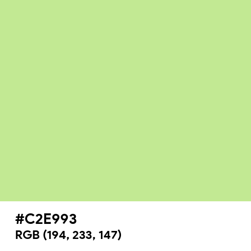Yellow-Green (Crayola) (Hex code: C2E993) Thumbnail
