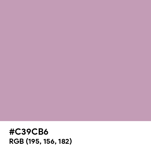 Pastel Purple (Hex code: C39CB6) Thumbnail