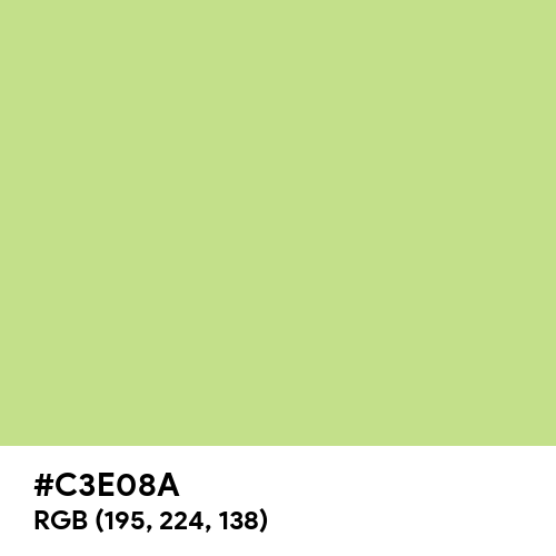 Yellow-Green (Crayola) (Hex code: C3E08A) Thumbnail