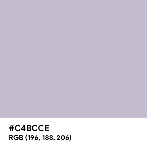 Lavender Gray (Hex code: C4BCCE) Thumbnail