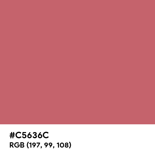 Grenadine (Hex code: C5636C) Thumbnail