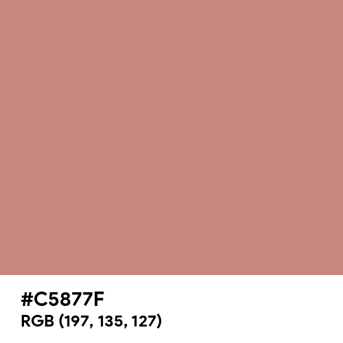 Old Rose (Hex code: C5877F) Thumbnail