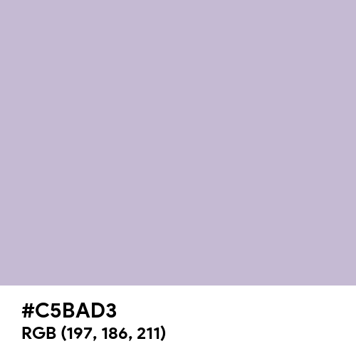 Lavender Gray (Hex code: C5BAD3) Thumbnail