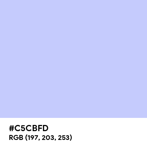 Lavender Blue (Hex code: C5CBFD) Thumbnail