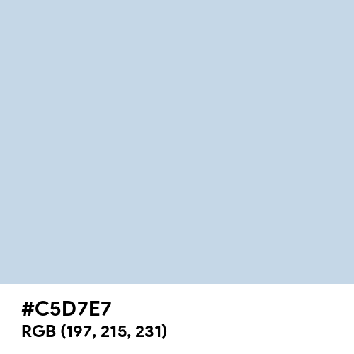 Columbia Blue (Hex code: C5D7E7) Thumbnail