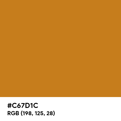 Bronze Orange (Hex code: C67D1C) Thumbnail