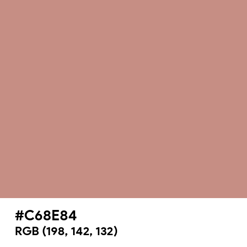 Rosy Brown (Hex code: C68E84) Thumbnail